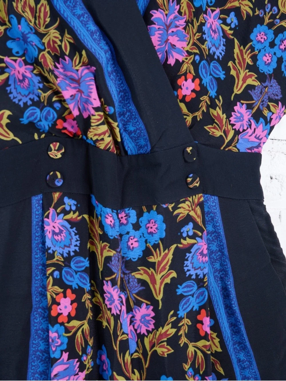 Anthropologie ett:TWA Scarf-printed Jumpsuit sz 4 PETITE - Picture 7 of 14